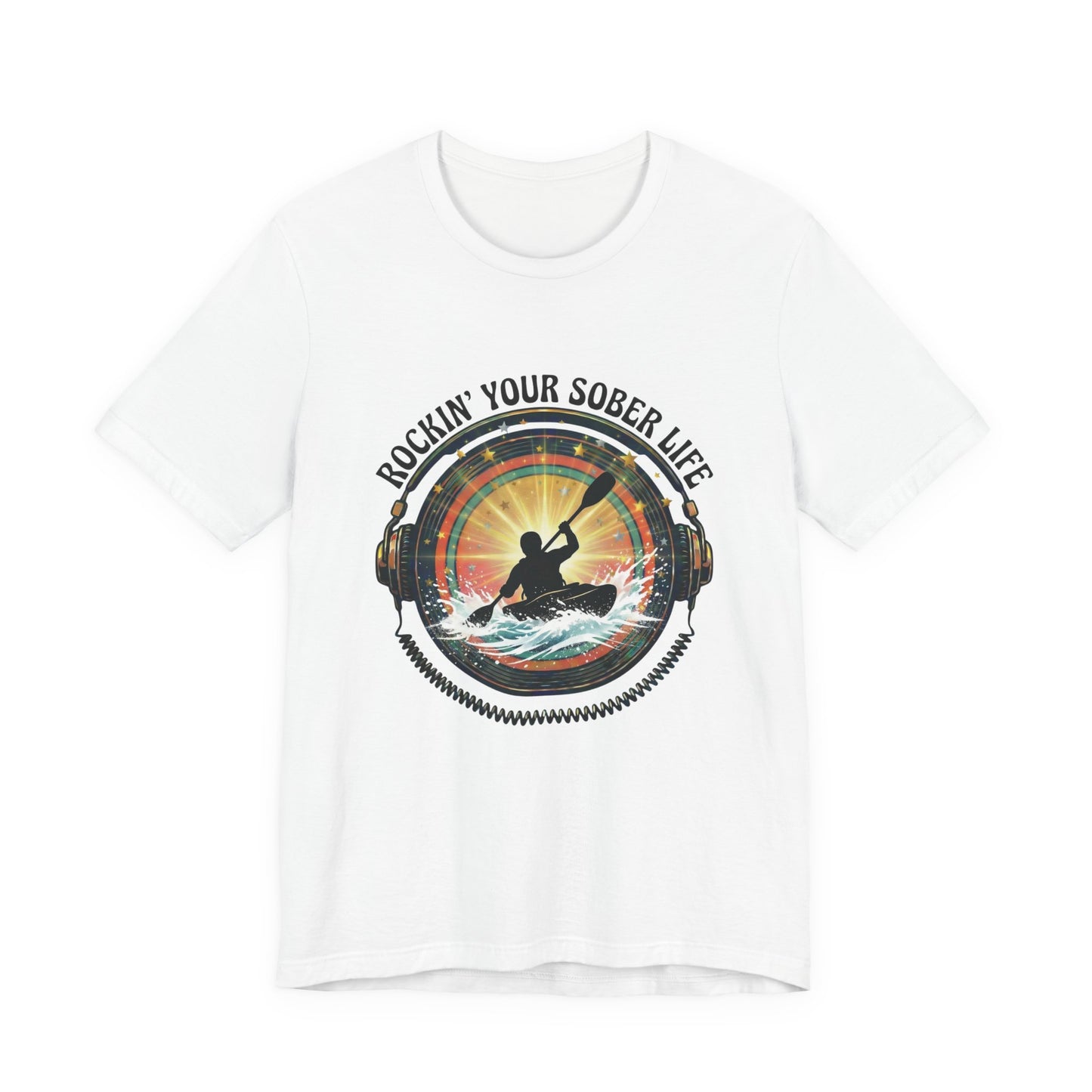 Rockin' Your Sober Life - Whitewater Kayaking Edition | Vintage Vinyl Design