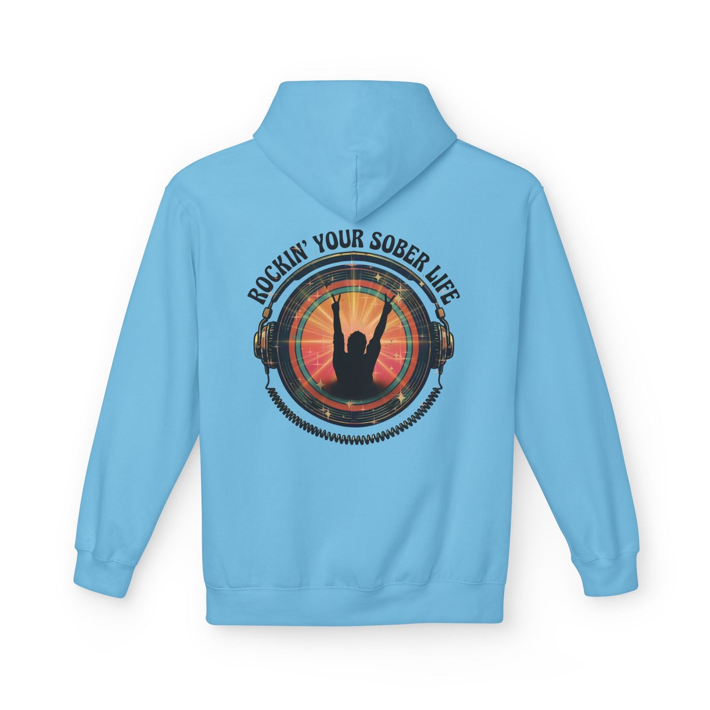 Rockin' Your Sober Life - Original Edition | Vintage Vinyl Design - Hoodie
