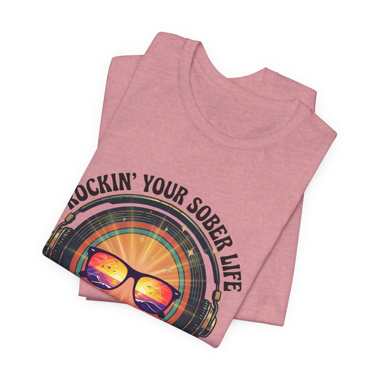 Rockin' Your Sober Life - Mirrored Glasses | Vintage Vinyl Design