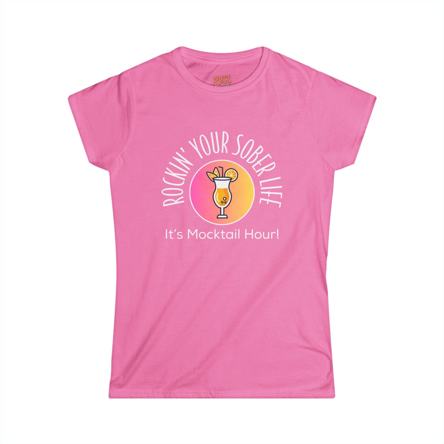 “Mocktail Hour" Women’s Softstyle Tee (Sunset)