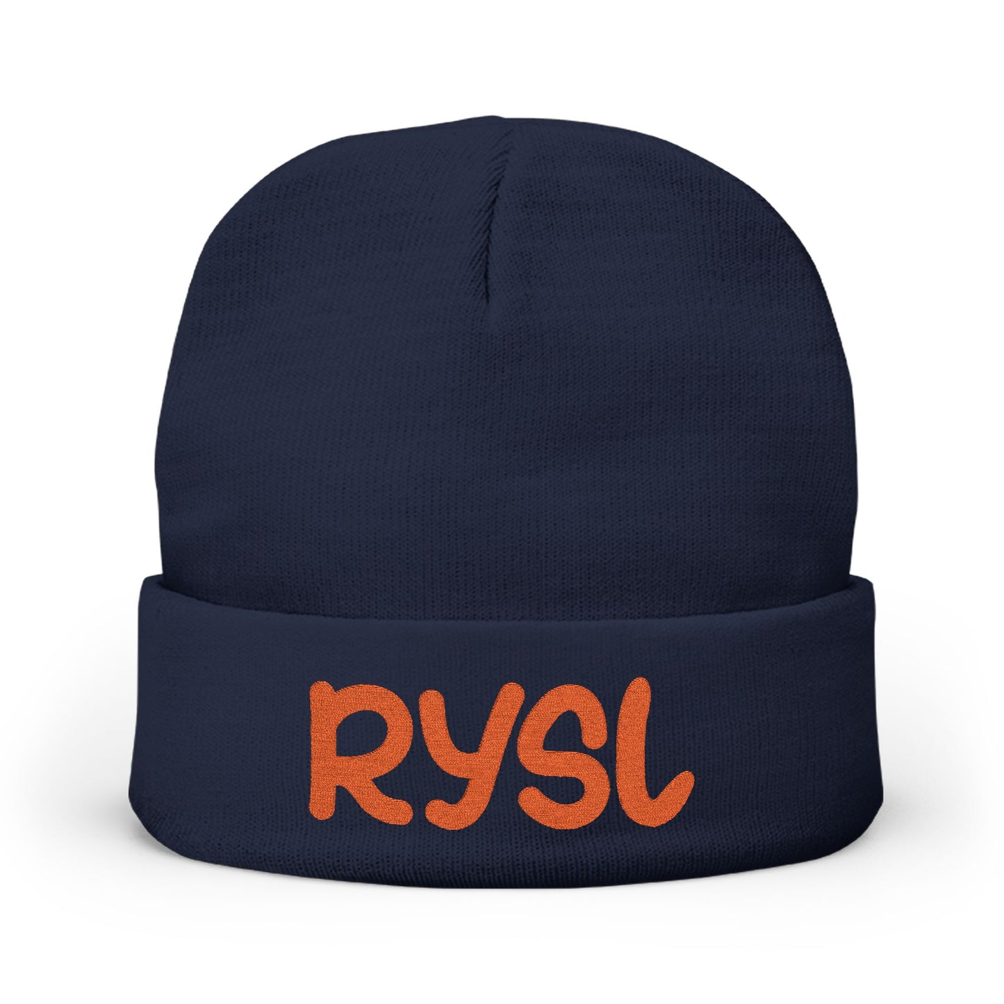 Cozy RYSL Knit Beanie with Embroidery