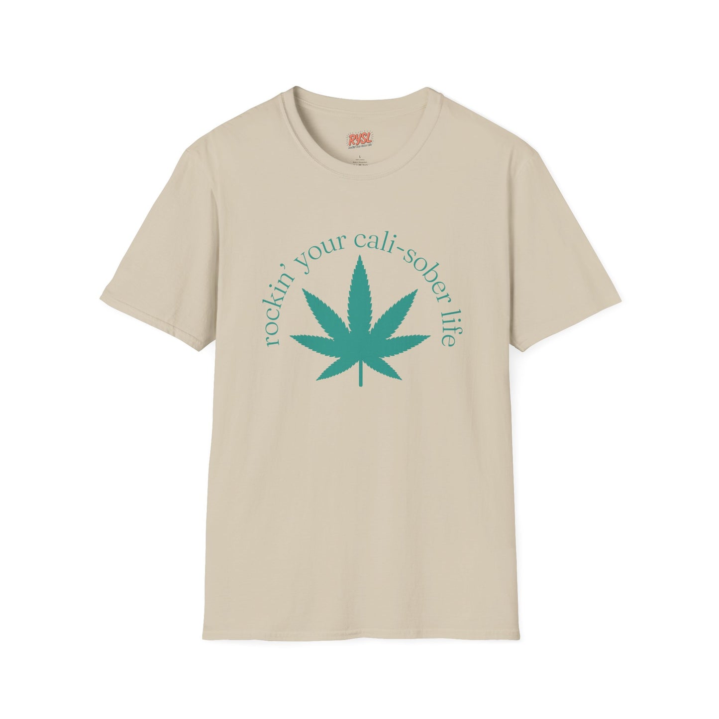 Cali-Sober Vibes  Leaf Tee – Rockin’ Your Cali-Sober Life