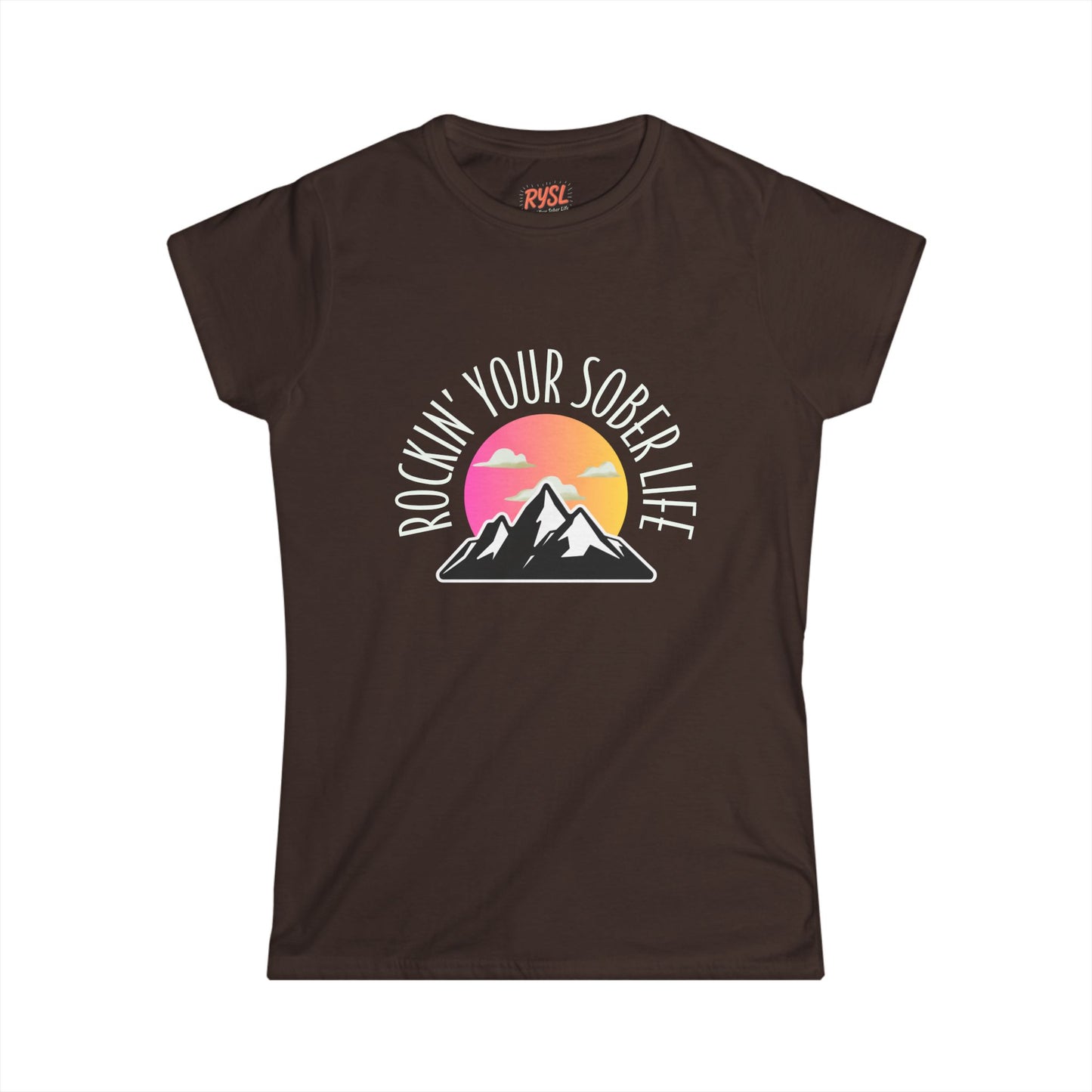 “Mountain Mindset” Women’s Softstyle Tee (Sunset)