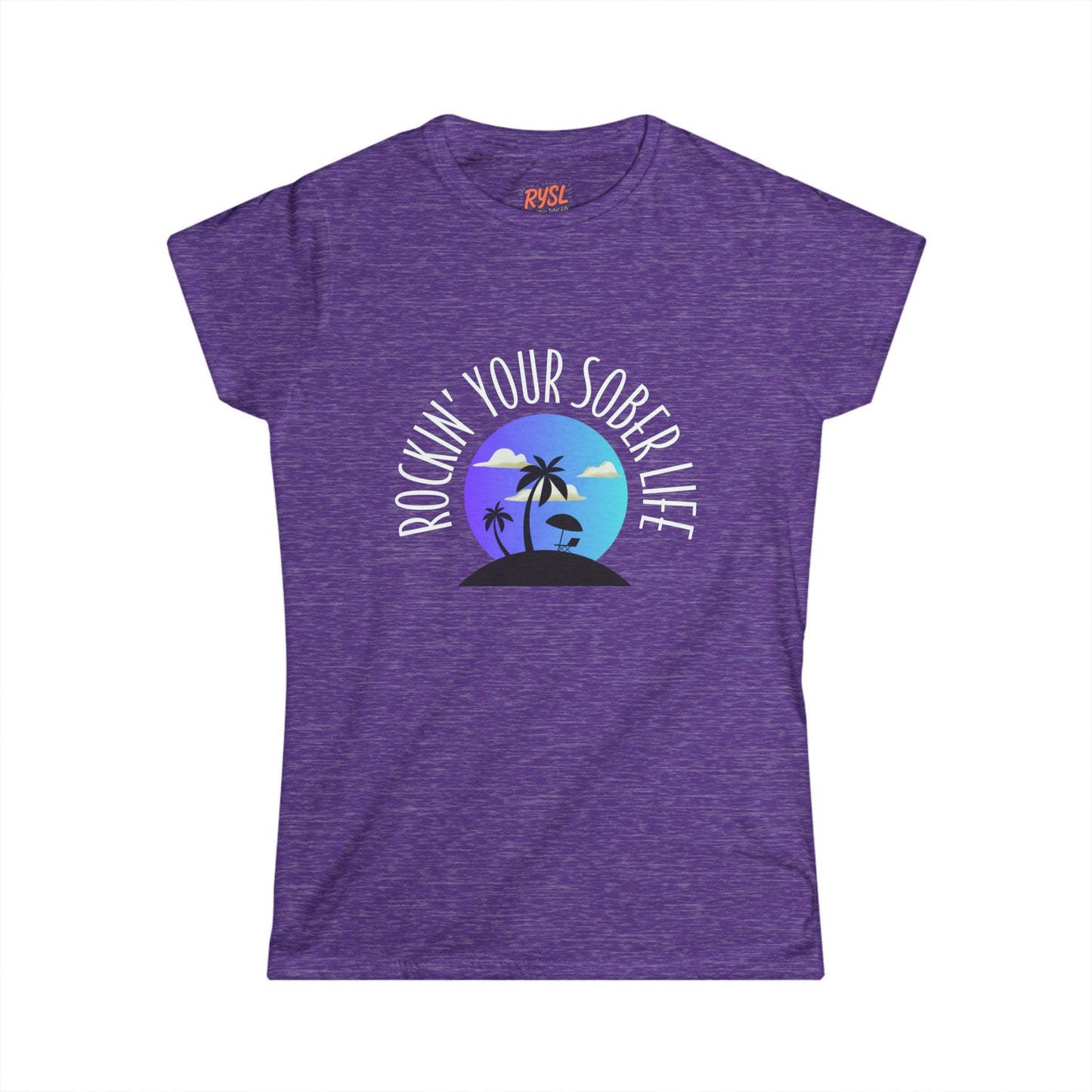 "Beach Life" Women's Softstyle Tee (Chillwave)