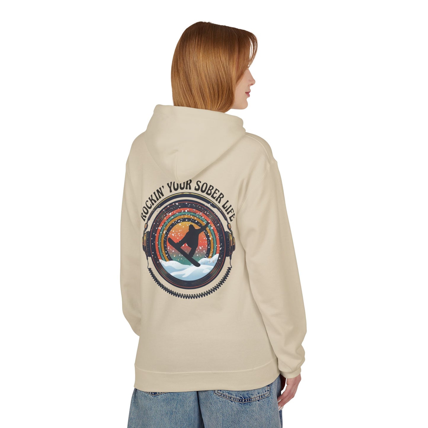 Rockin' Your Sober Life - Snowboarder Hoodie