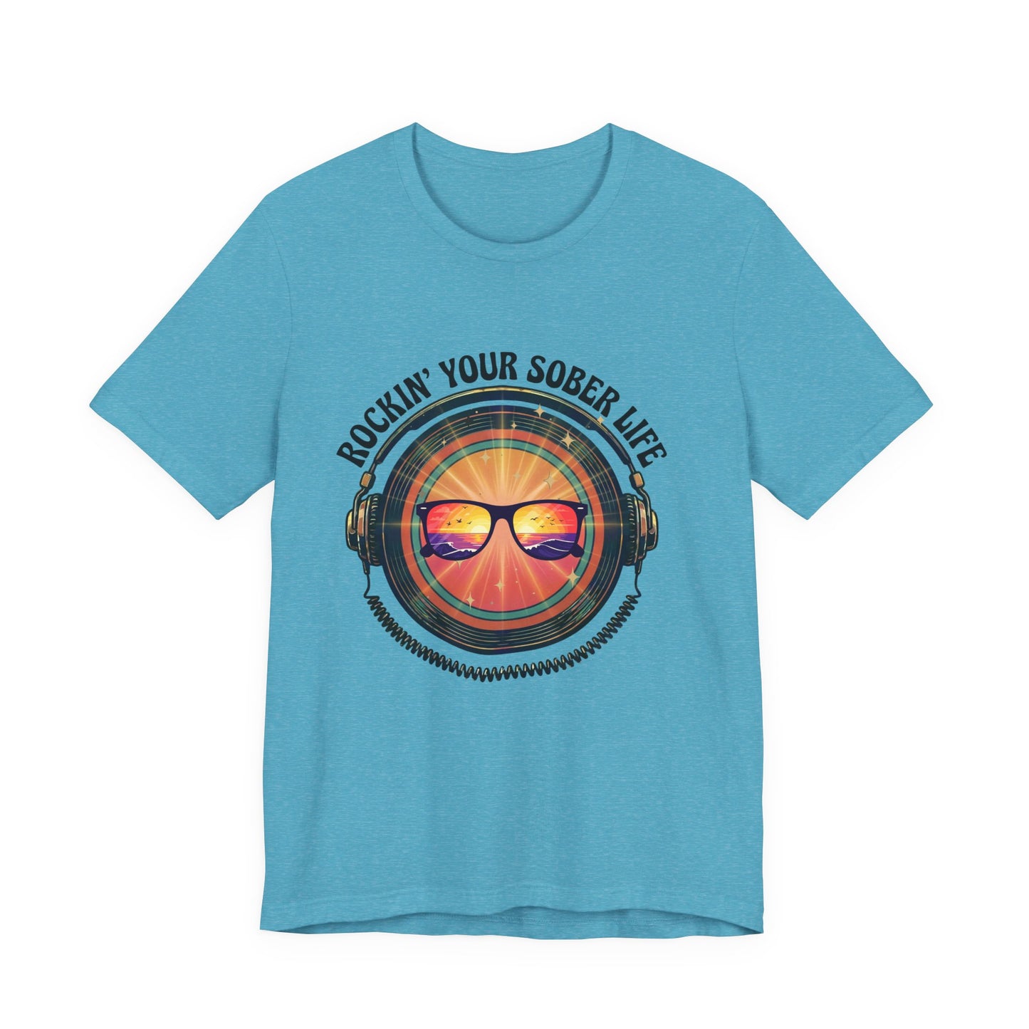 Rockin' Your Sober Life - Mirrored Glasses | Vintage Vinyl Design