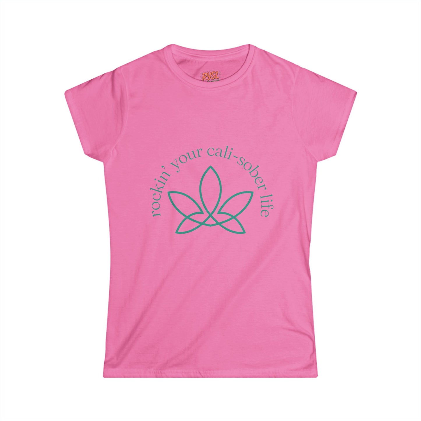 Cali-Sober Vibes Leaf Design Women's Tee – Rockin’ Your Cali-Sober Life
