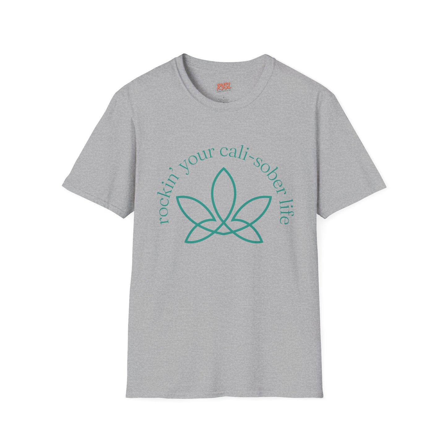 Cali-Sober Vibes Leaf Design Tee – Rockin’ Your Cali-Sober Life