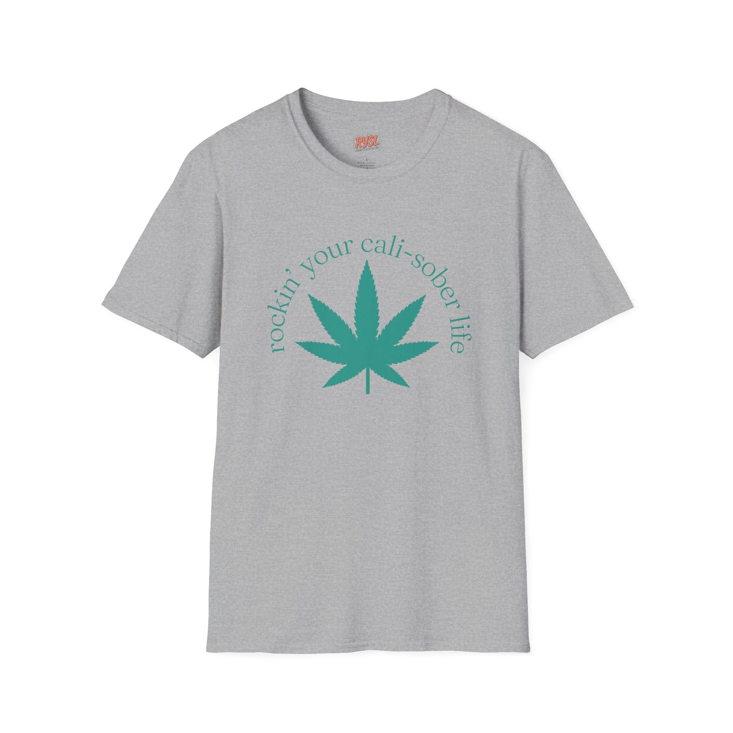 Cali-Sober Vibes  Leaf Tee – Rockin’ Your Cali-Sober Life