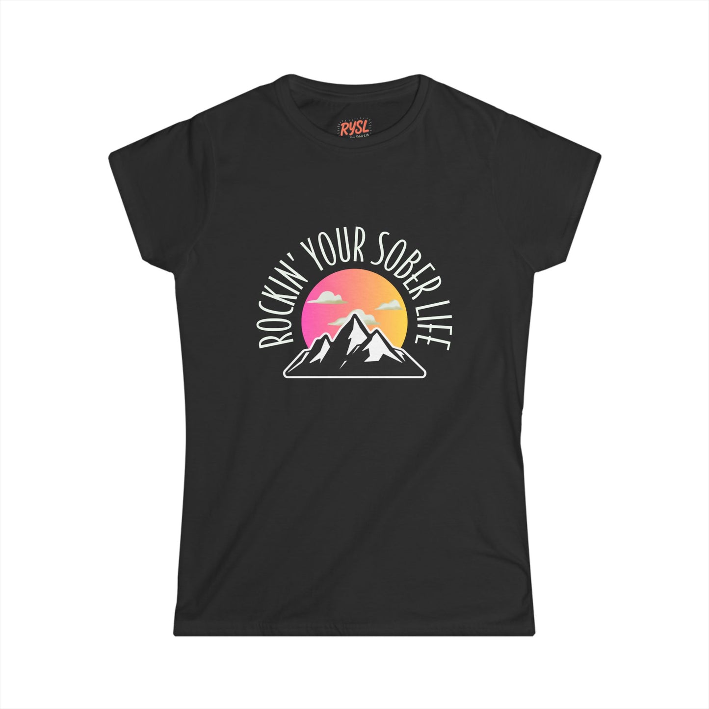 “Mountain Mindset” Women’s Softstyle Tee (Sunset)