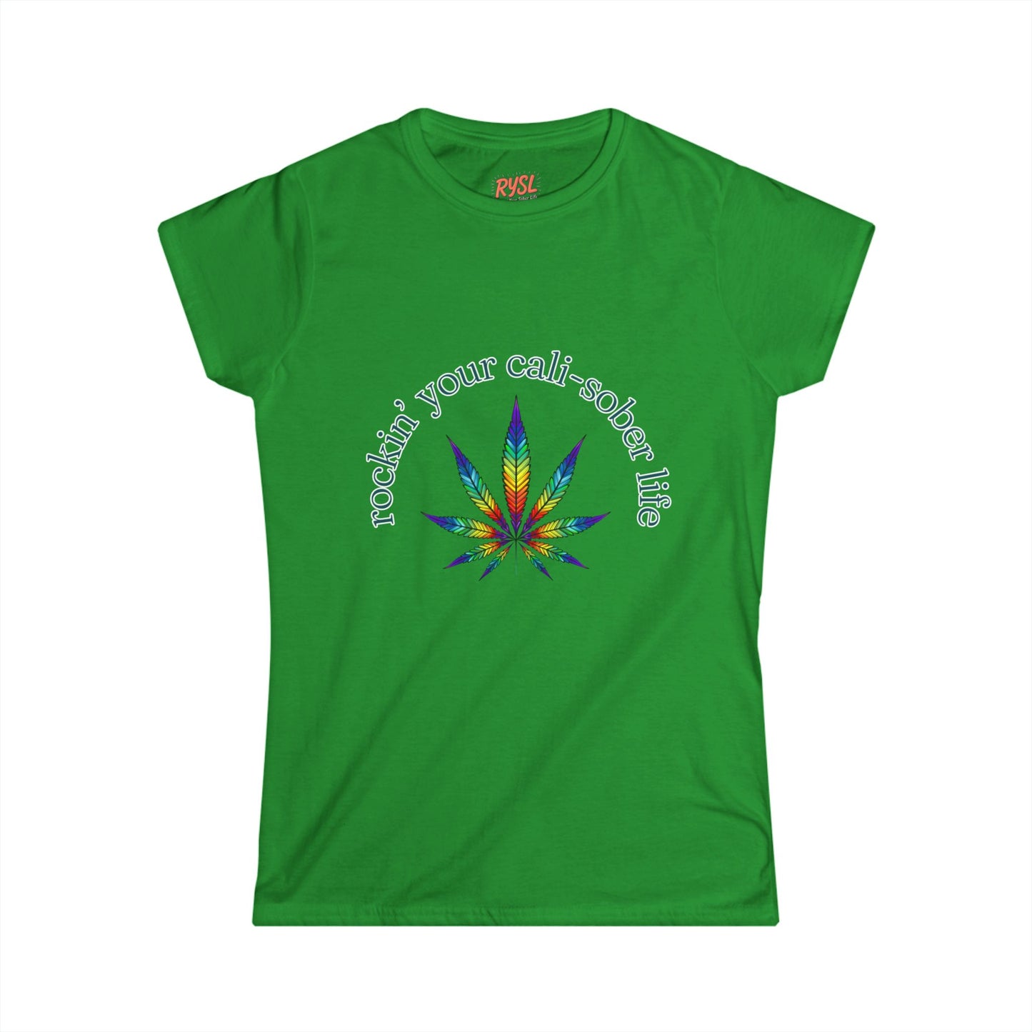 Cali-Sober Vibes Psychedelic Women's Tee – Rockin’ Your Cali-Sober Life