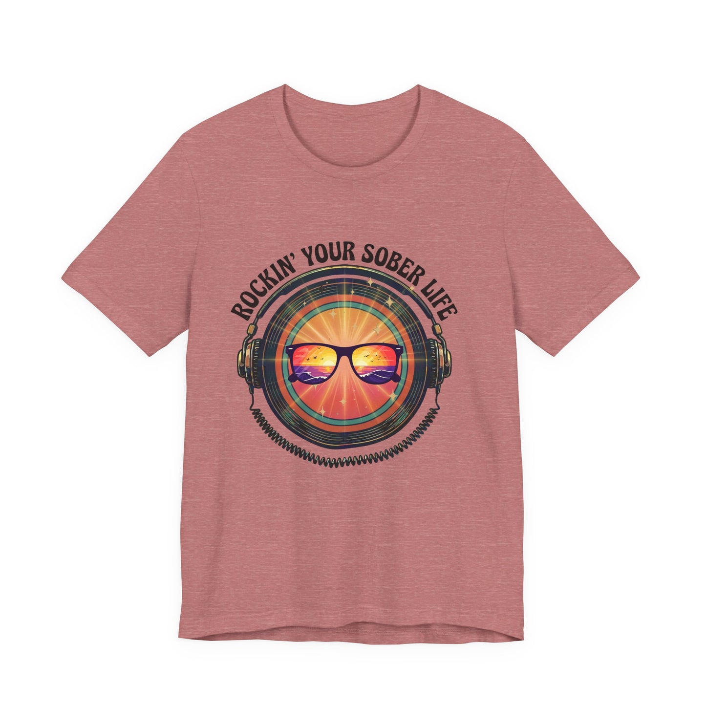 Rockin' Your Sober Life - Mirrored Glasses | Vintage Vinyl Design