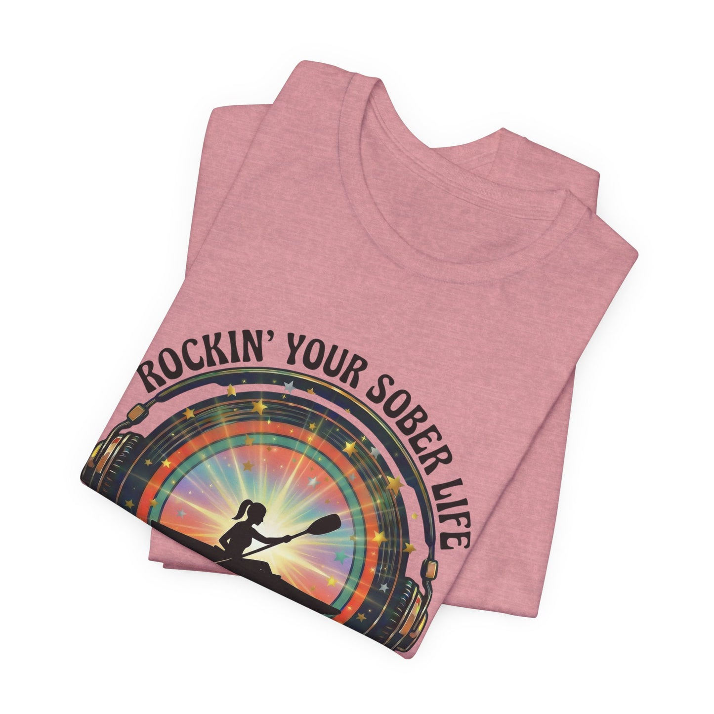 Rockin' Your Sober Life - Women's Kayaking Edition | Sunset Vinyl Design