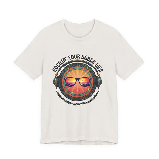 Rockin' Your Sober Life - Mirrored Glasses | Vintage Vinyl Design