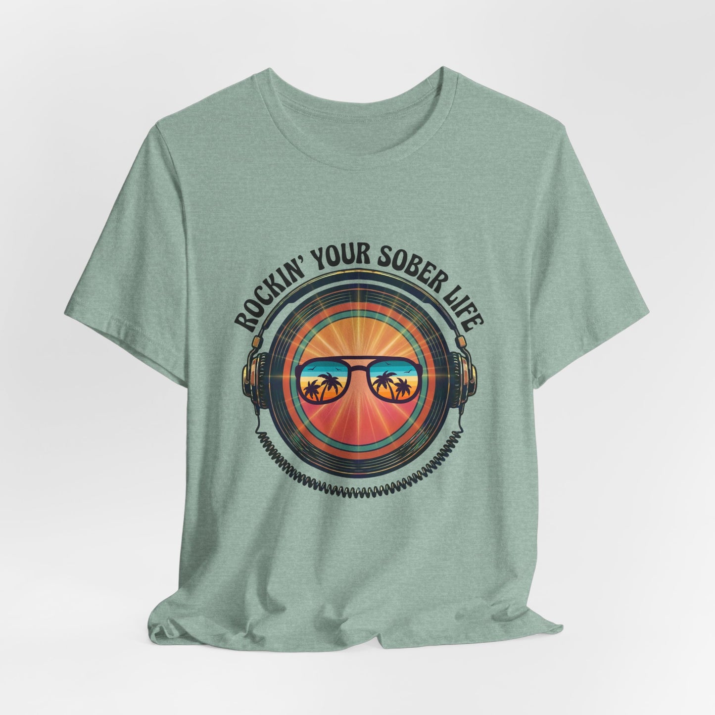 Rockin' Your Sober Life - Aviator Sunglasses Edition | Vintage Vinyl Design