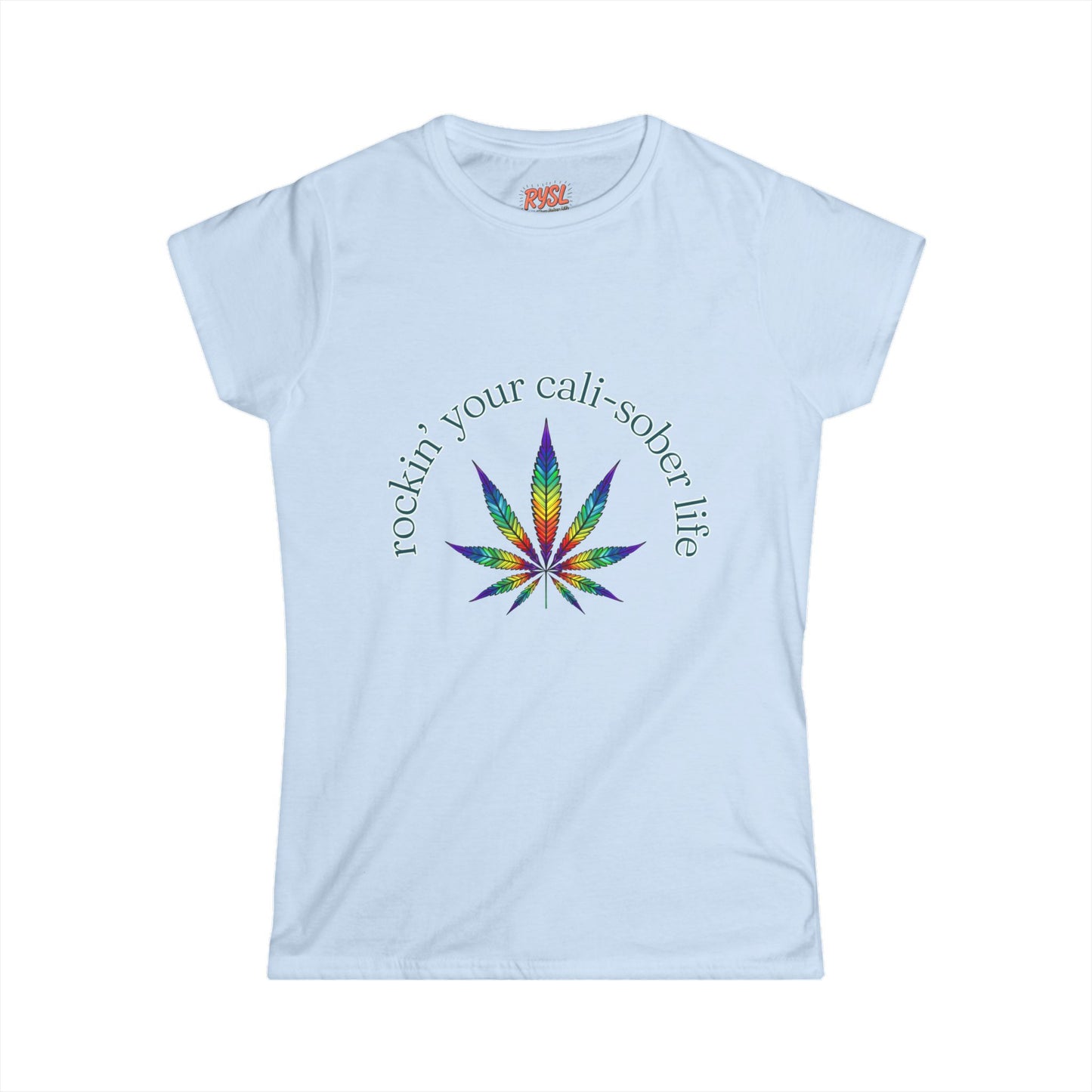 Cali-Sober Vibes Psychedelic Women's Tee – Rockin’ Your Cali-Sober Life