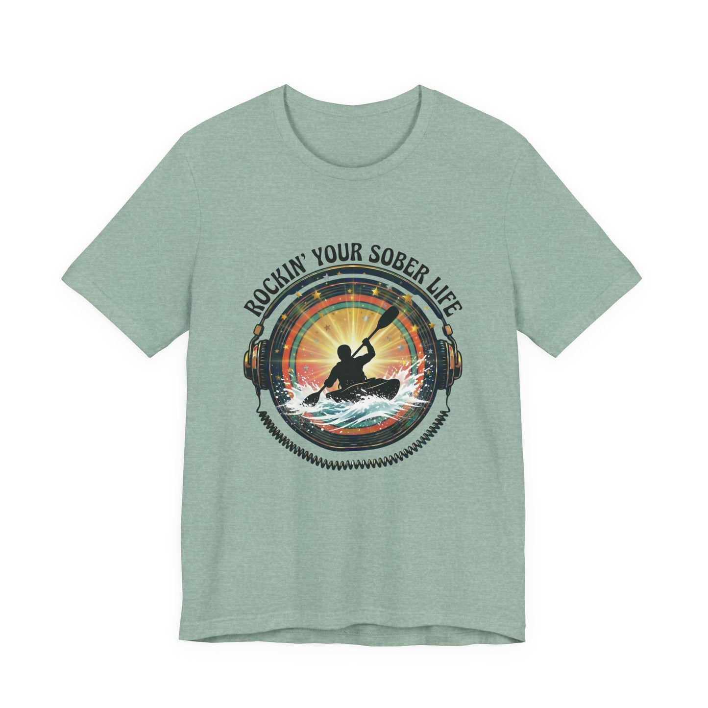 Rockin' Your Sober Life - Whitewater Kayaking Edition | Vintage Vinyl Design