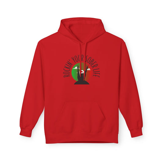 Rockin' Your Sober Life Hoodie with Clouds