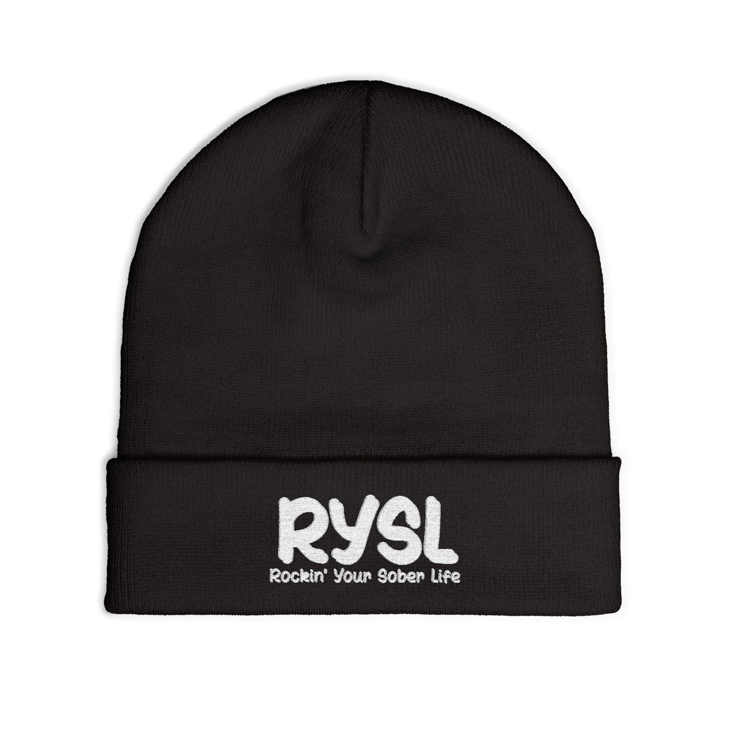 Copy of Cozy RYSL Knit Beanie with Embroidery (Teal)