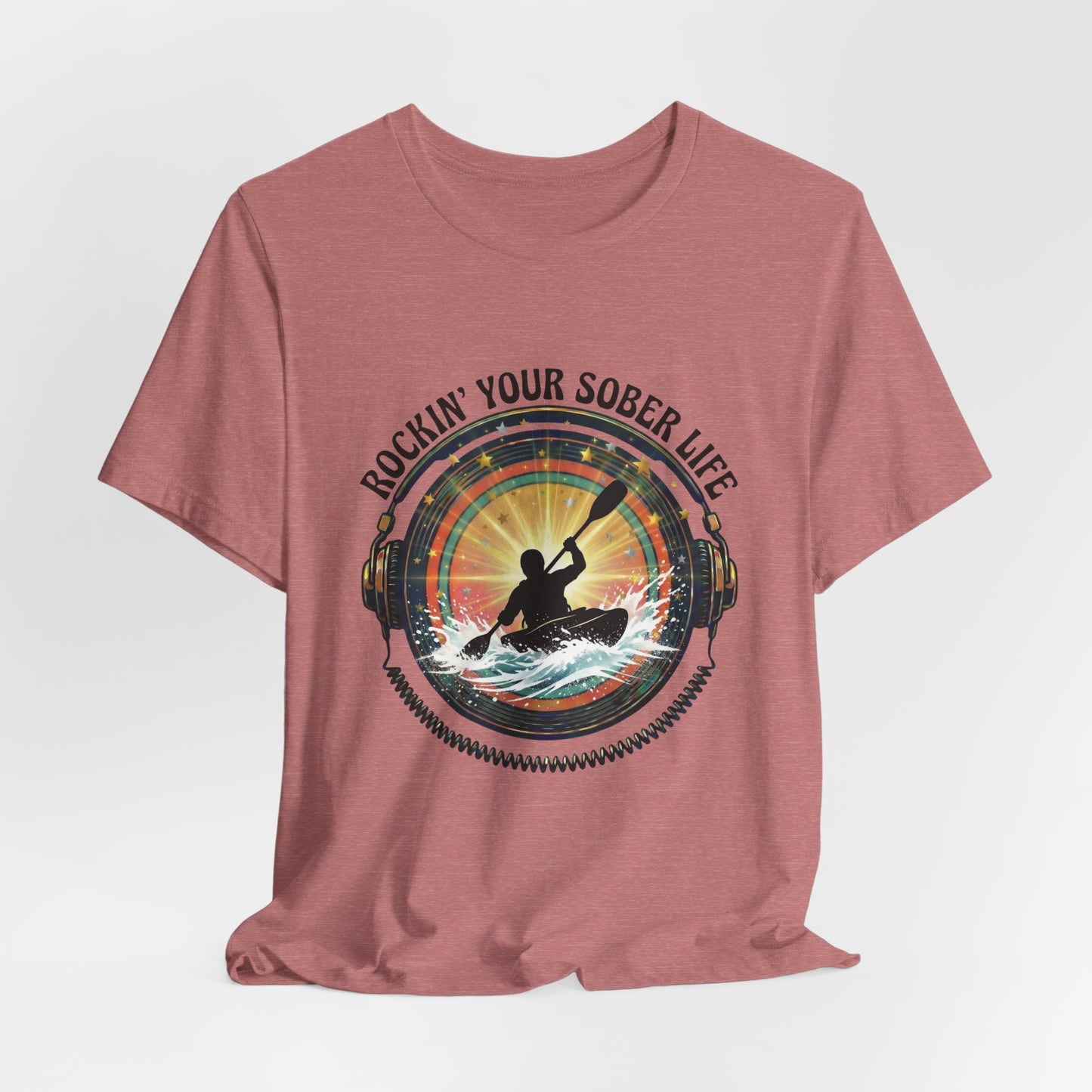 Rockin' Your Sober Life - Whitewater Kayaking Edition | Vintage Vinyl Design