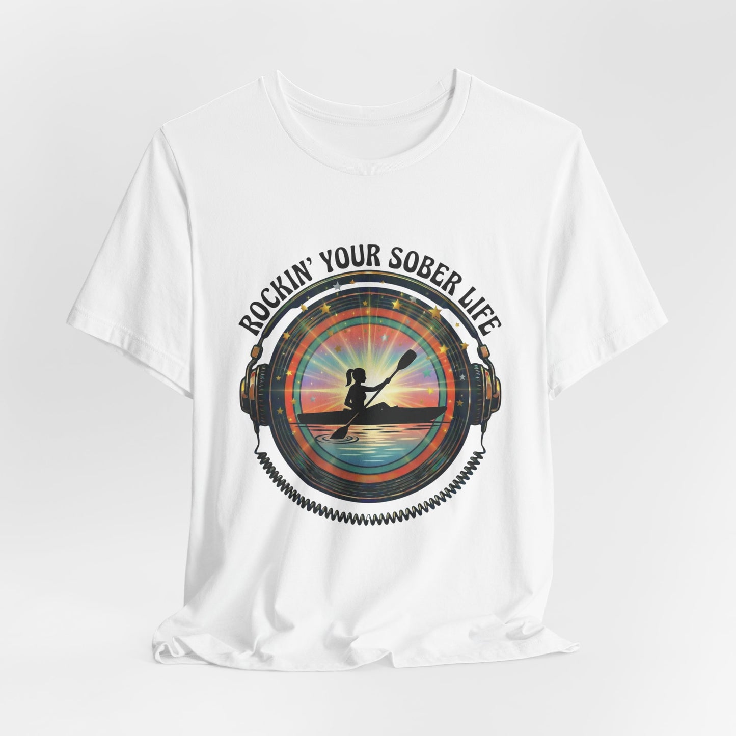 Rockin' Your Sober Life - Women's Kayaking Edition | Sunset Vinyl Design