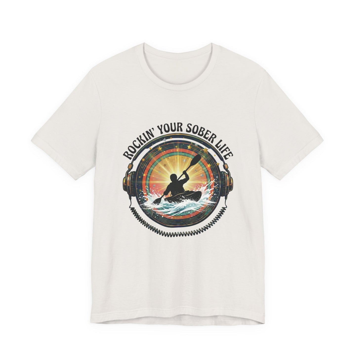 Rockin' Your Sober Life - Whitewater Kayaking Edition | Vintage Vinyl Design