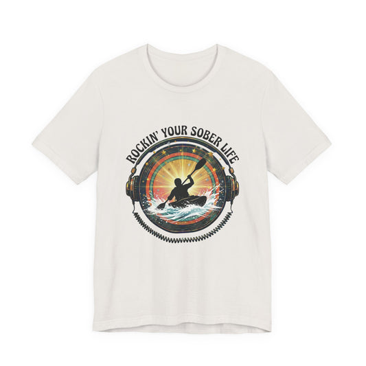 Rockin' Your Sober Life - Whitewater Kayaking Edition | Vintage Vinyl Design