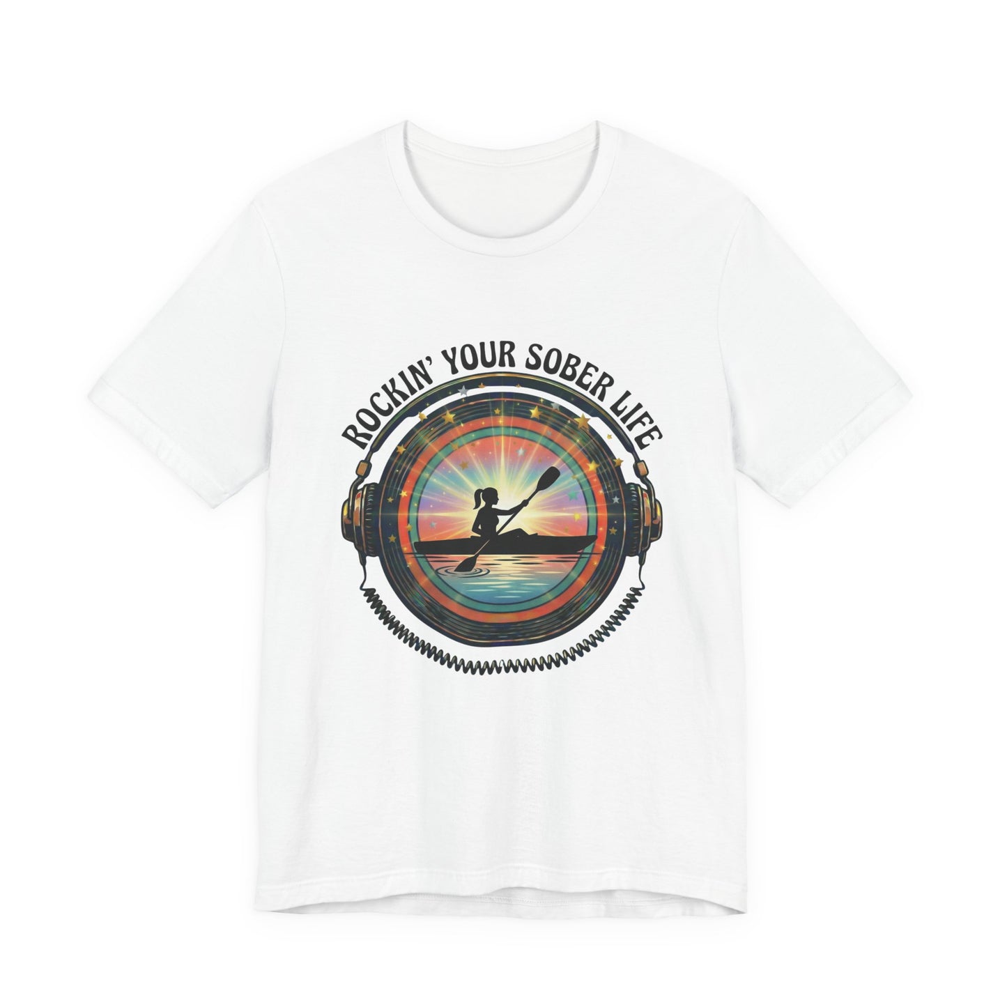 Rockin' Your Sober Life - Women's Kayaking Edition | Sunset Vinyl Design