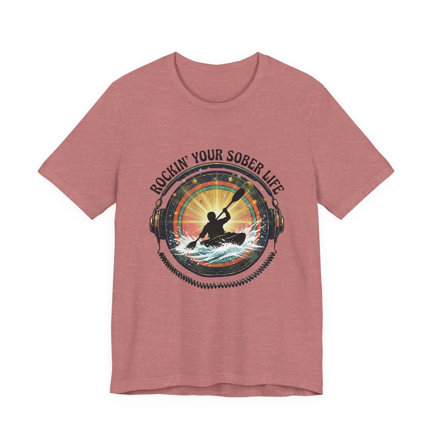 Rockin' Your Sober Life - Whitewater Kayaking Edition | Vintage Vinyl Design