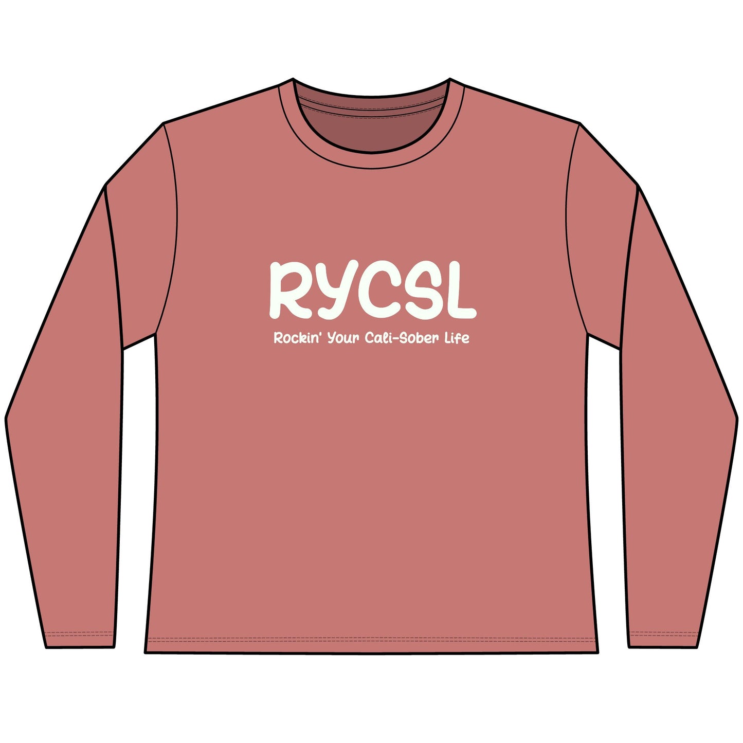 Women's RYCSL Classic  Long Sleeve Tee – Rockin’ Your Cali-Sober Life
