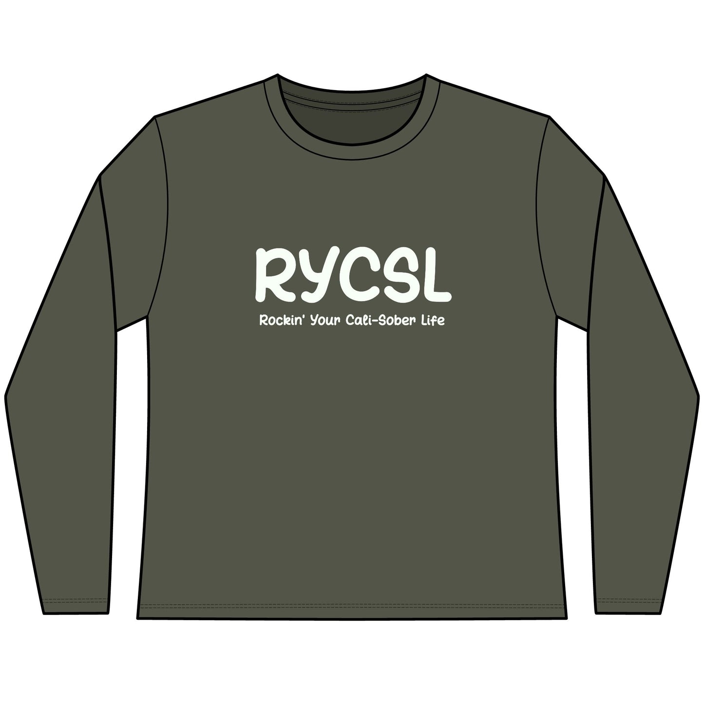 Women's RYCSL Classic  Long Sleeve Tee – Rockin’ Your Cali-Sober Life