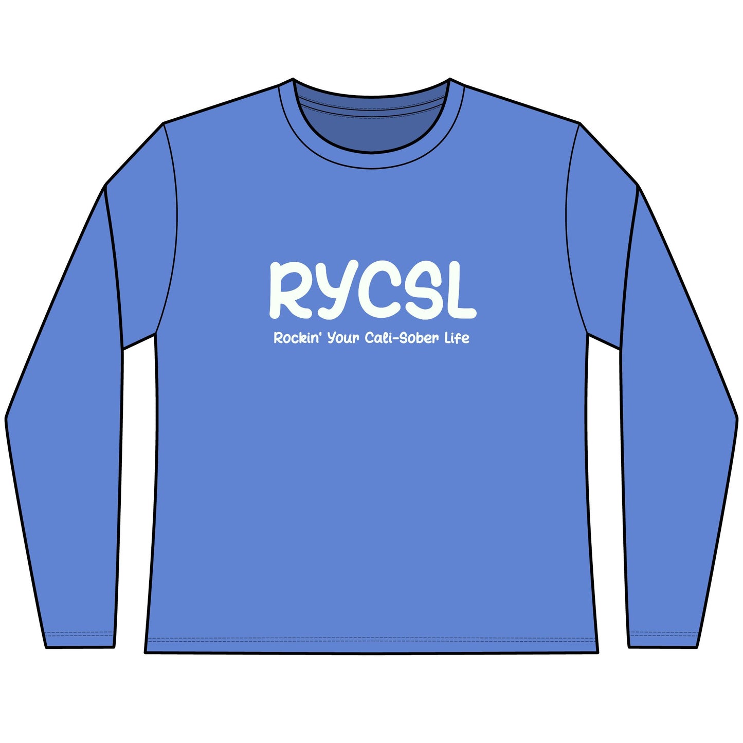 Women's RYCSL Classic  Long Sleeve Tee – Rockin’ Your Cali-Sober Life