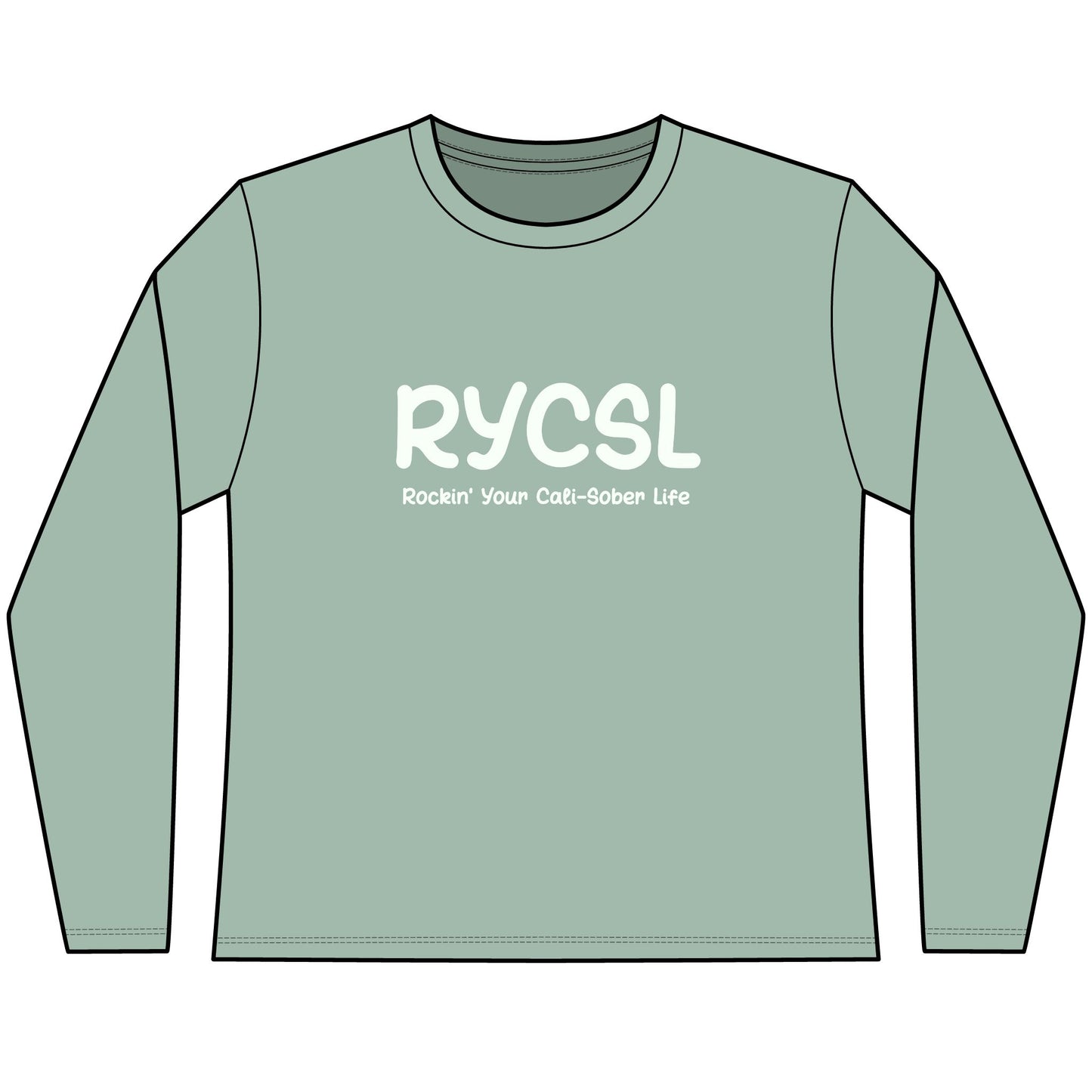 Women's RYCSL Classic  Long Sleeve Tee – Rockin’ Your Cali-Sober Life