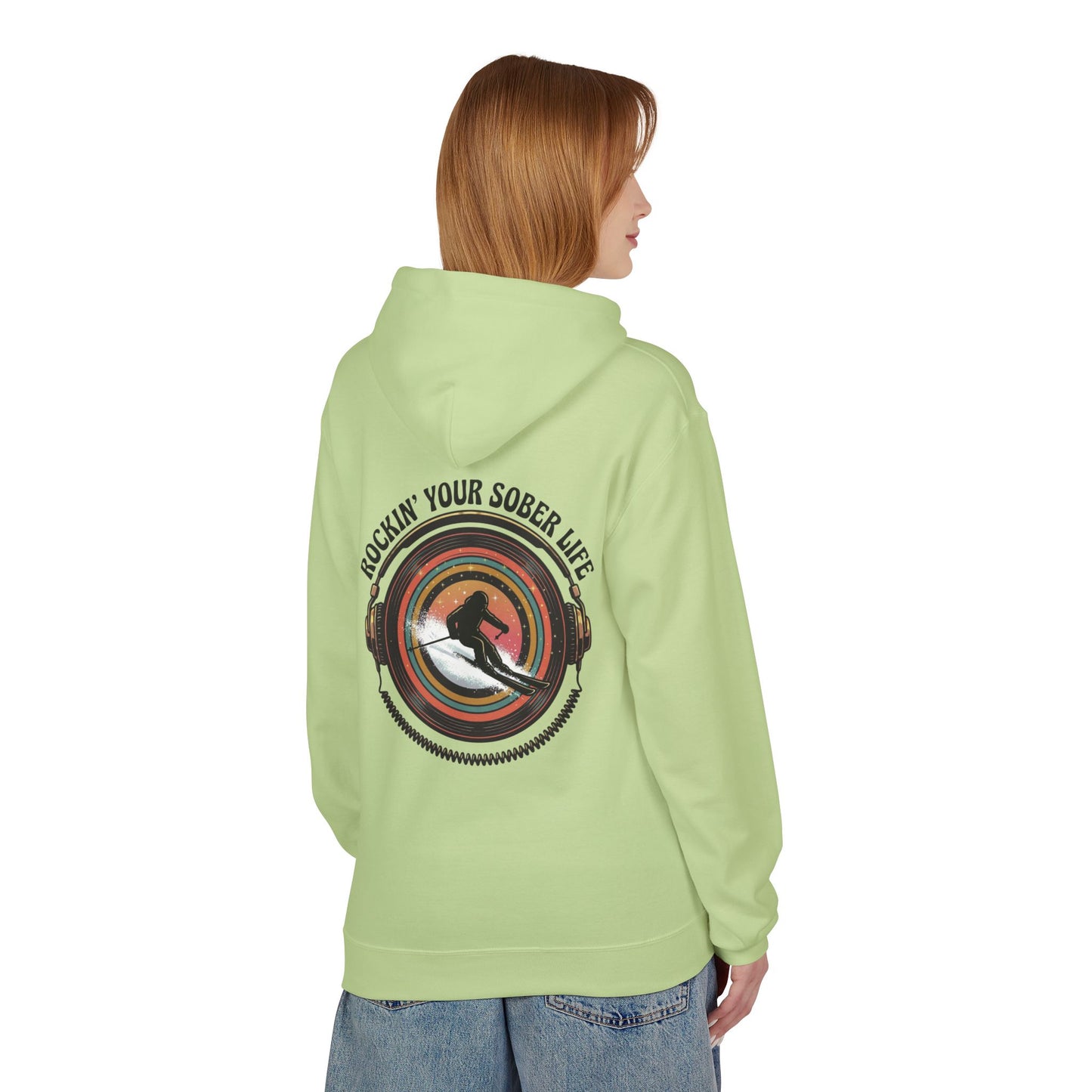 Rockin' Your Sober Life - Skier Hoodie