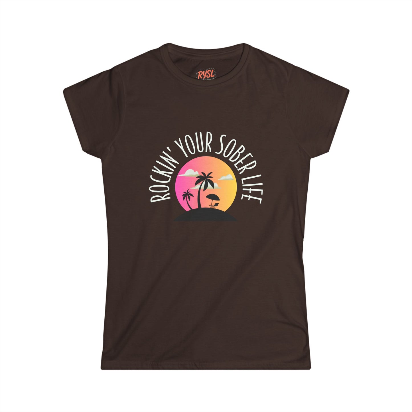 "Beach Life" Women's Softstyle Tee (Sunset)