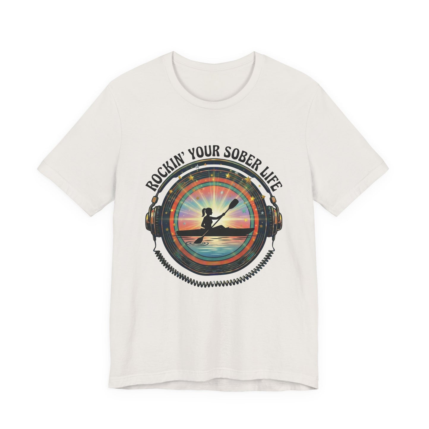 Rockin' Your Sober Life - Women's Kayaking Edition | Sunset Vinyl Design