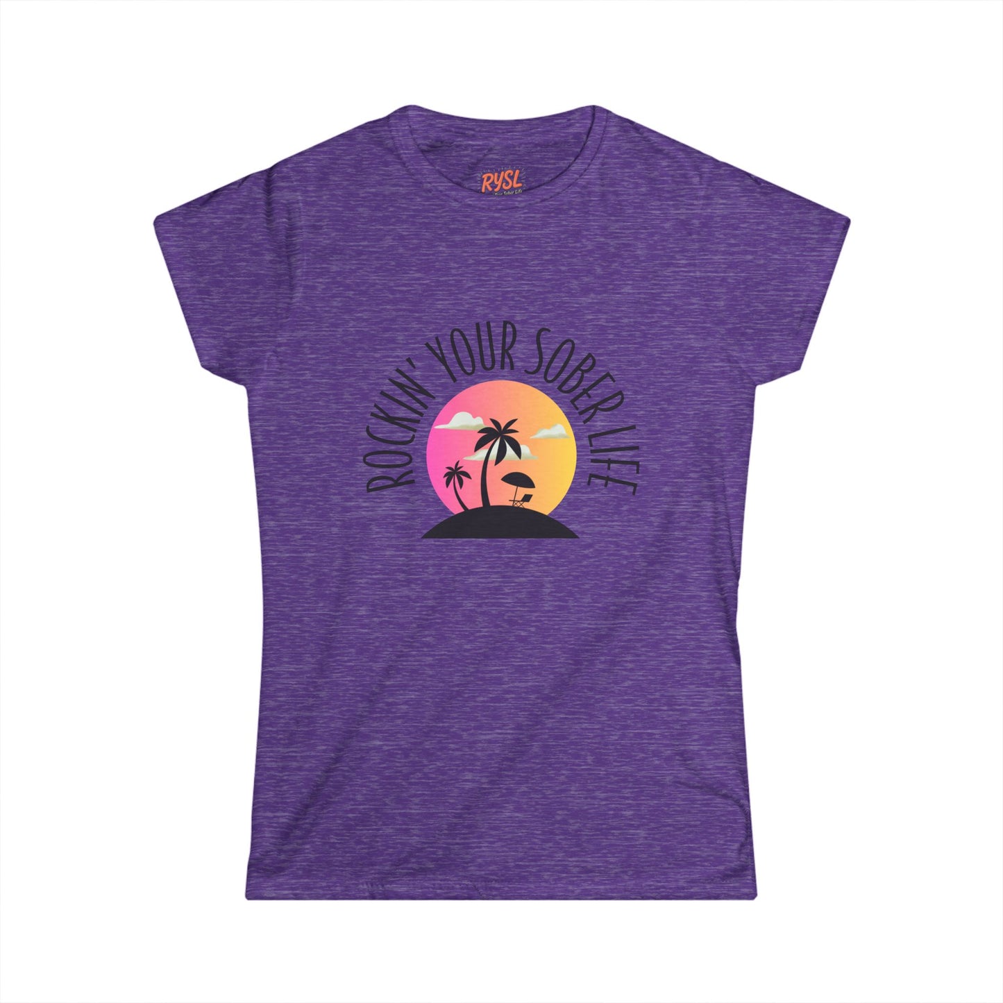 "Beach Life" Women's Softstyle Tee (Sunset)