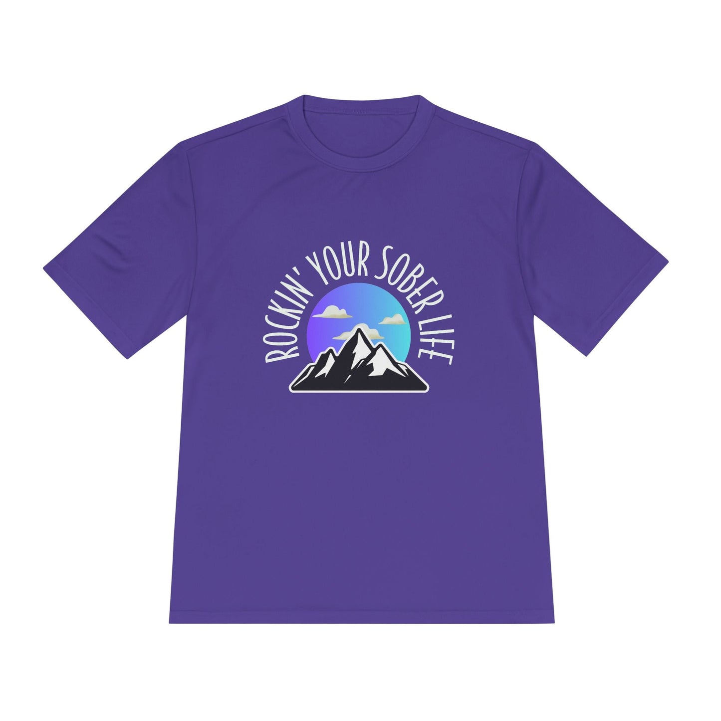 "Mountain Mindset" Unisex Moisture Wicking Tee (Chillwave)