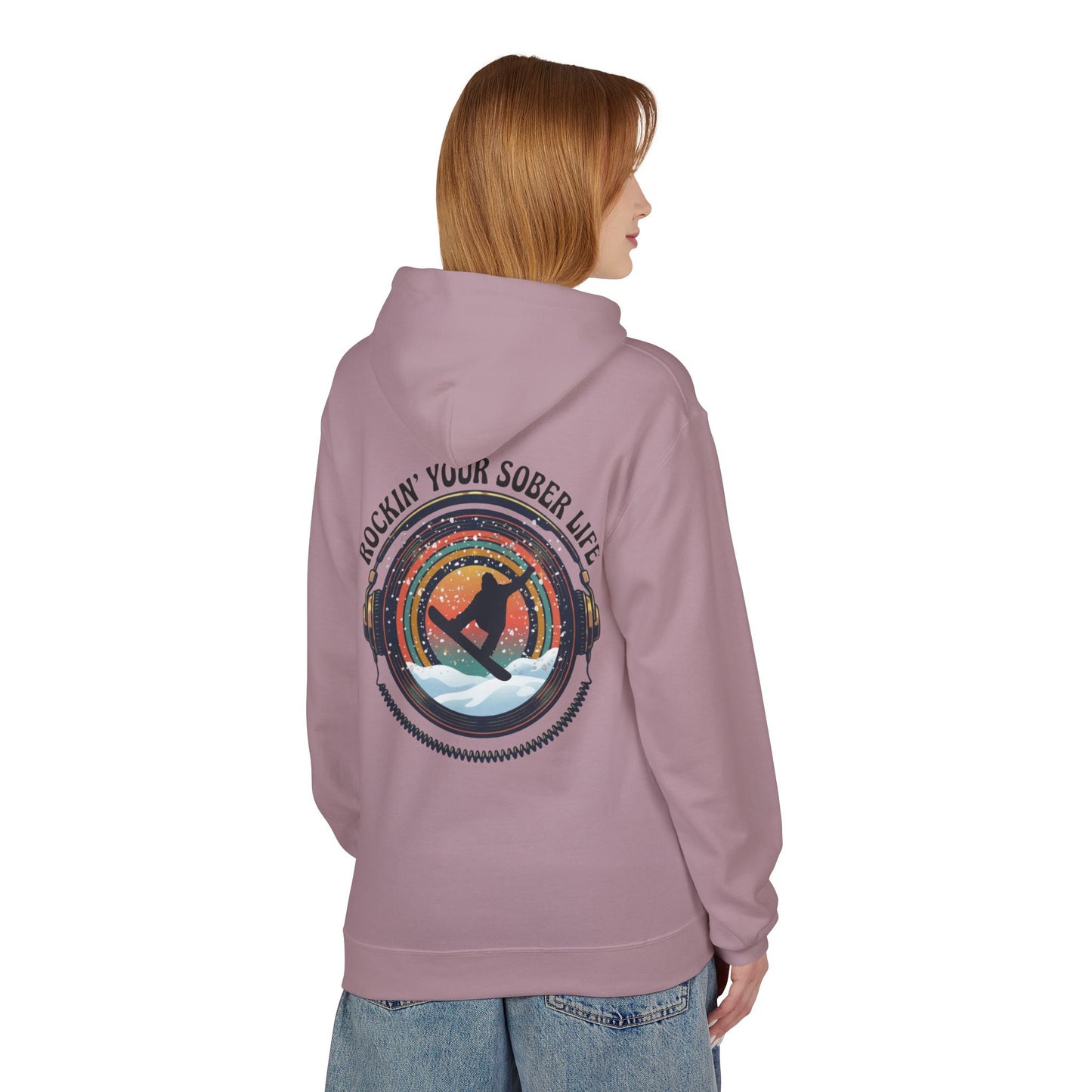 Rockin' Your Sober Life - Snowboarder Hoodie