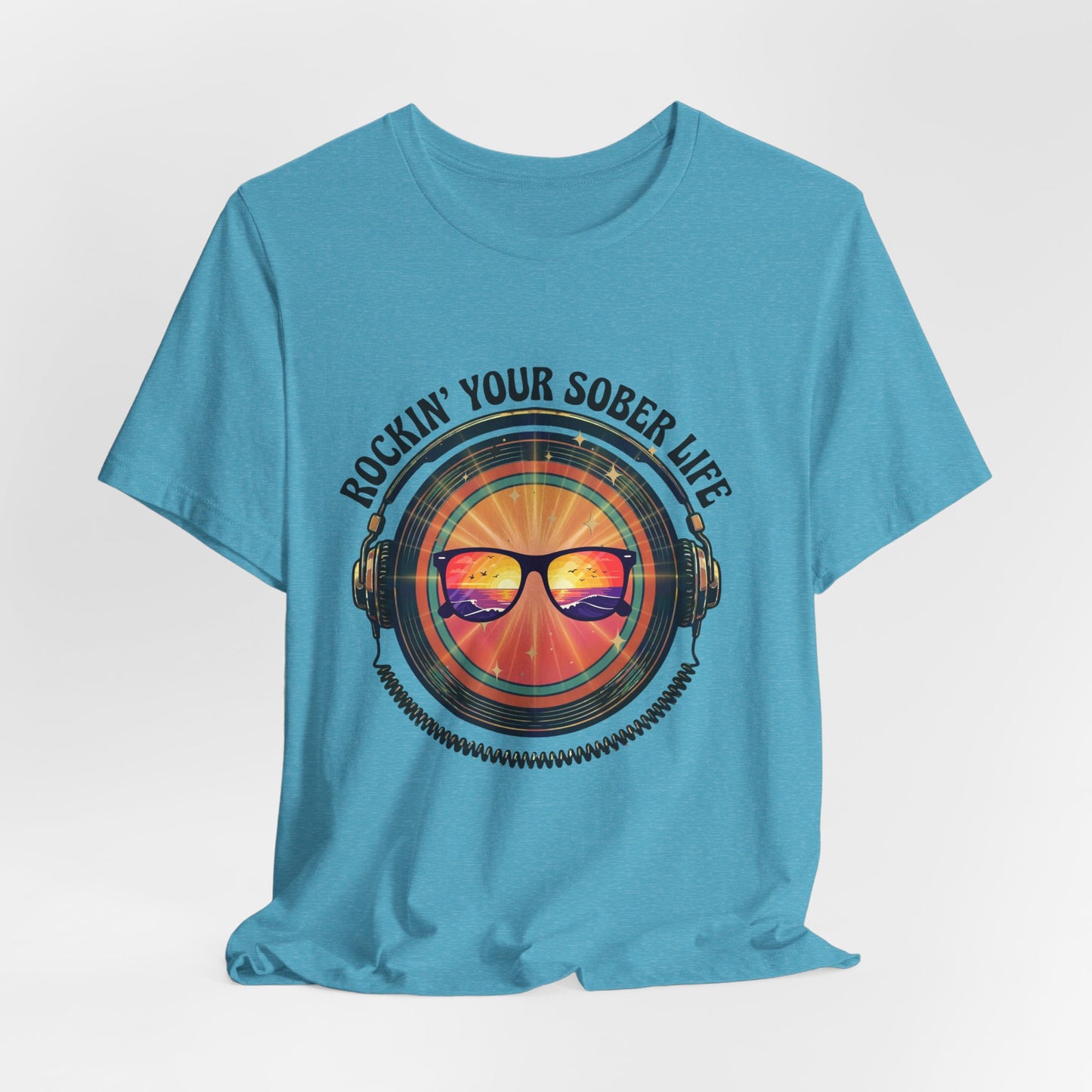 Rockin' Your Sober Life - Mirrored Glasses | Vintage Vinyl Design