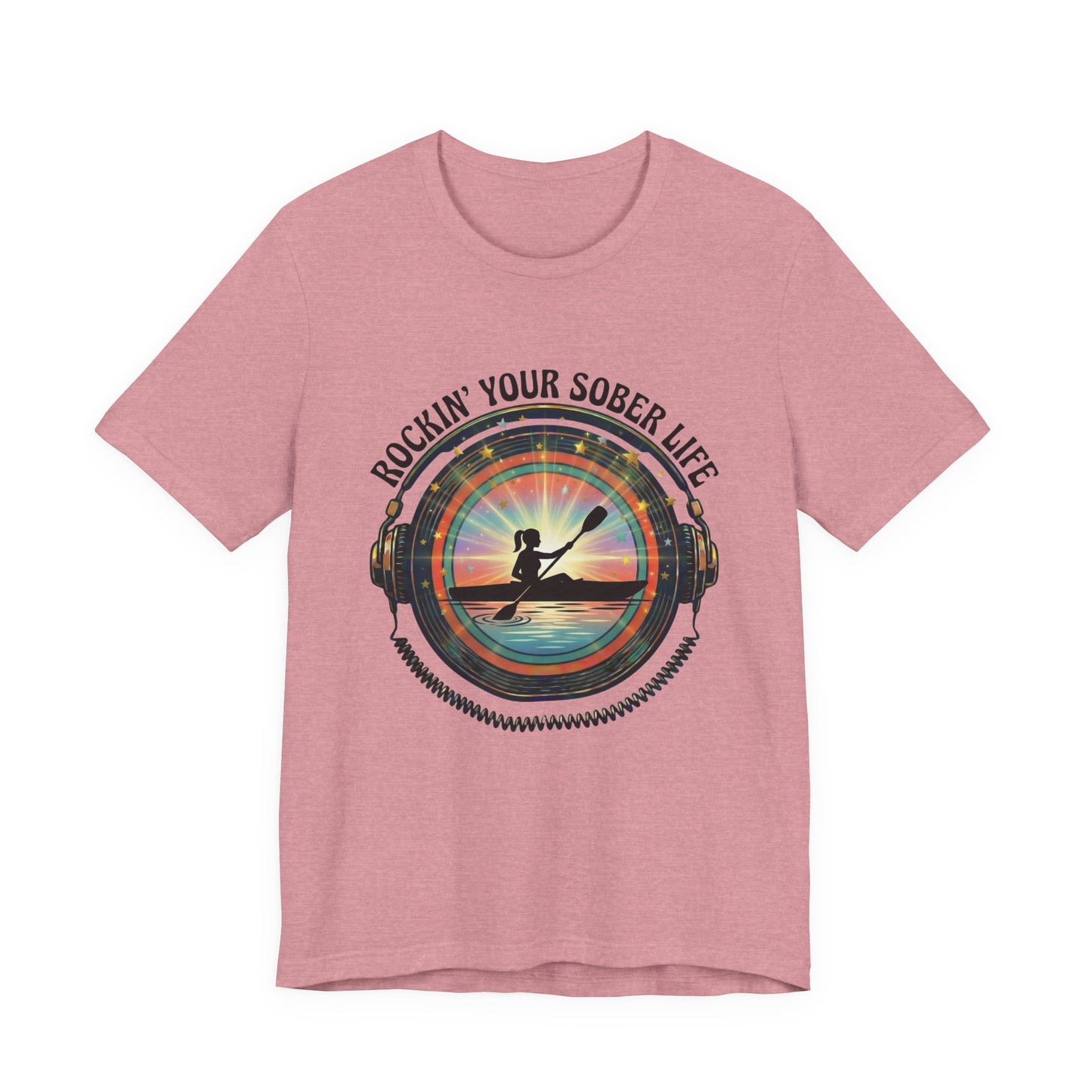 Rockin' Your Sober Life - Women's Kayaking Edition | Sunset Vinyl Design