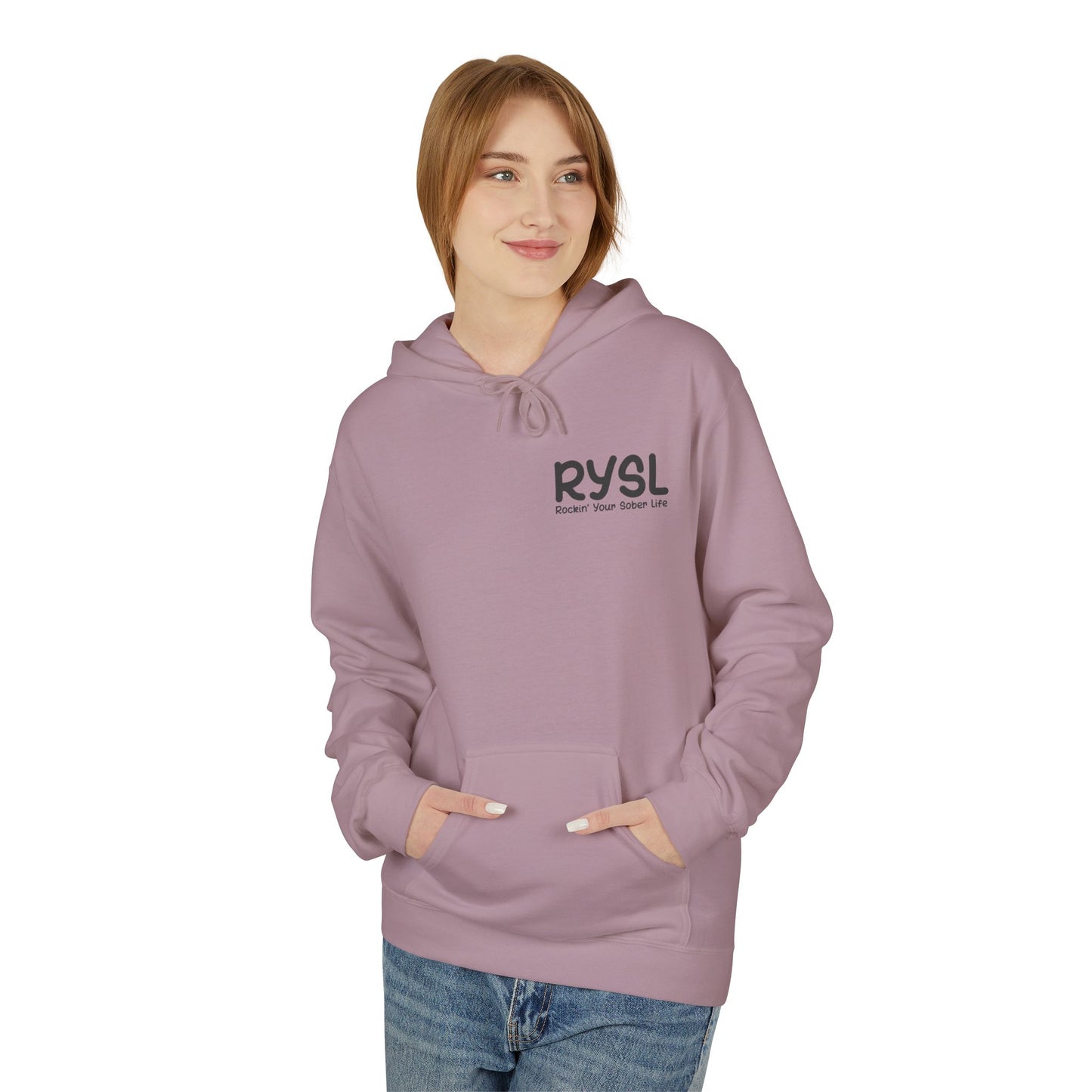 Rockin' Your Sober Life - Whitewater Kayaking Edition | Vintage Vinyl Design - Hoodie