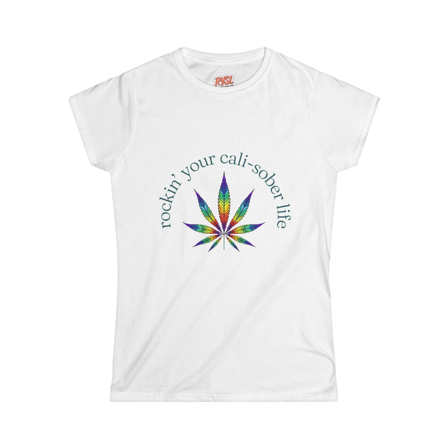 Cali-Sober Vibes Psychedelic Women's Tee – Rockin’ Your Cali-Sober Life