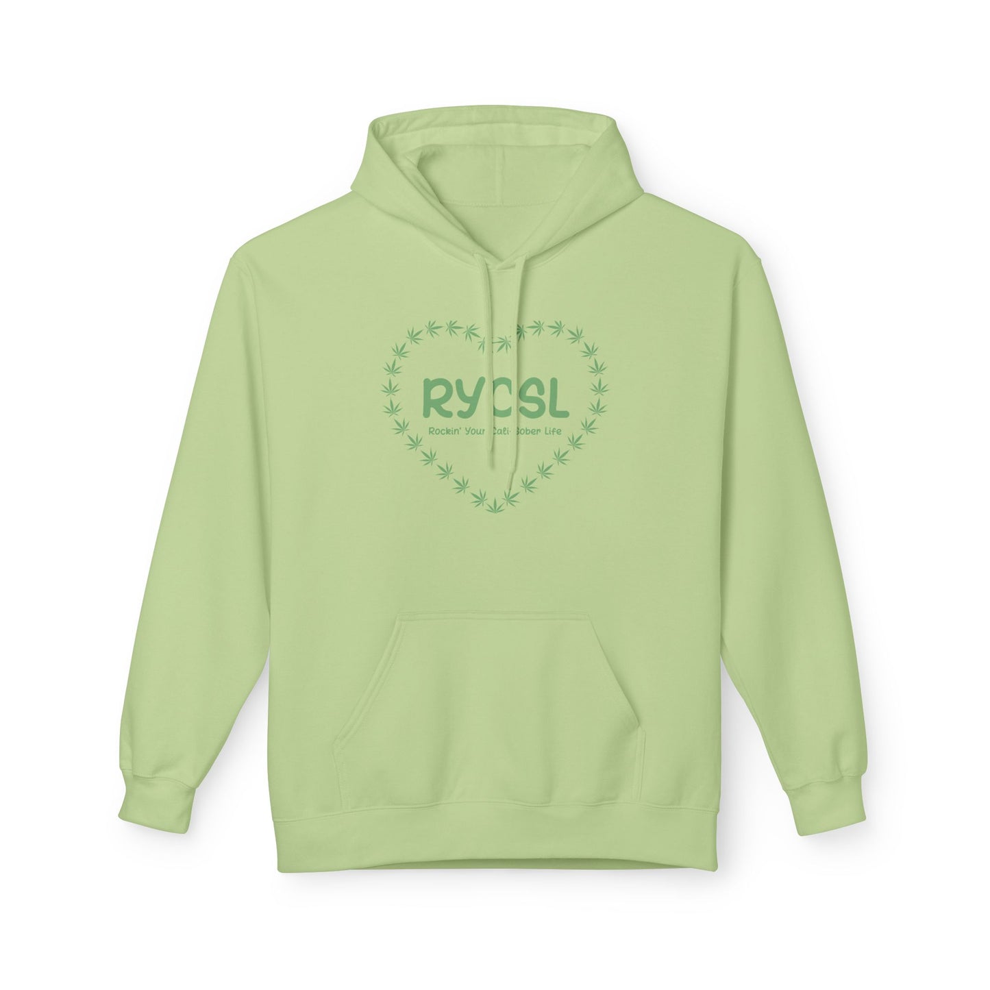 Rockin' Your Cali-Sober Life Hoodie -Heart Leaf