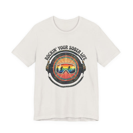 Rock Your Sober Life on the Slopes - Rainbow Goggle Design