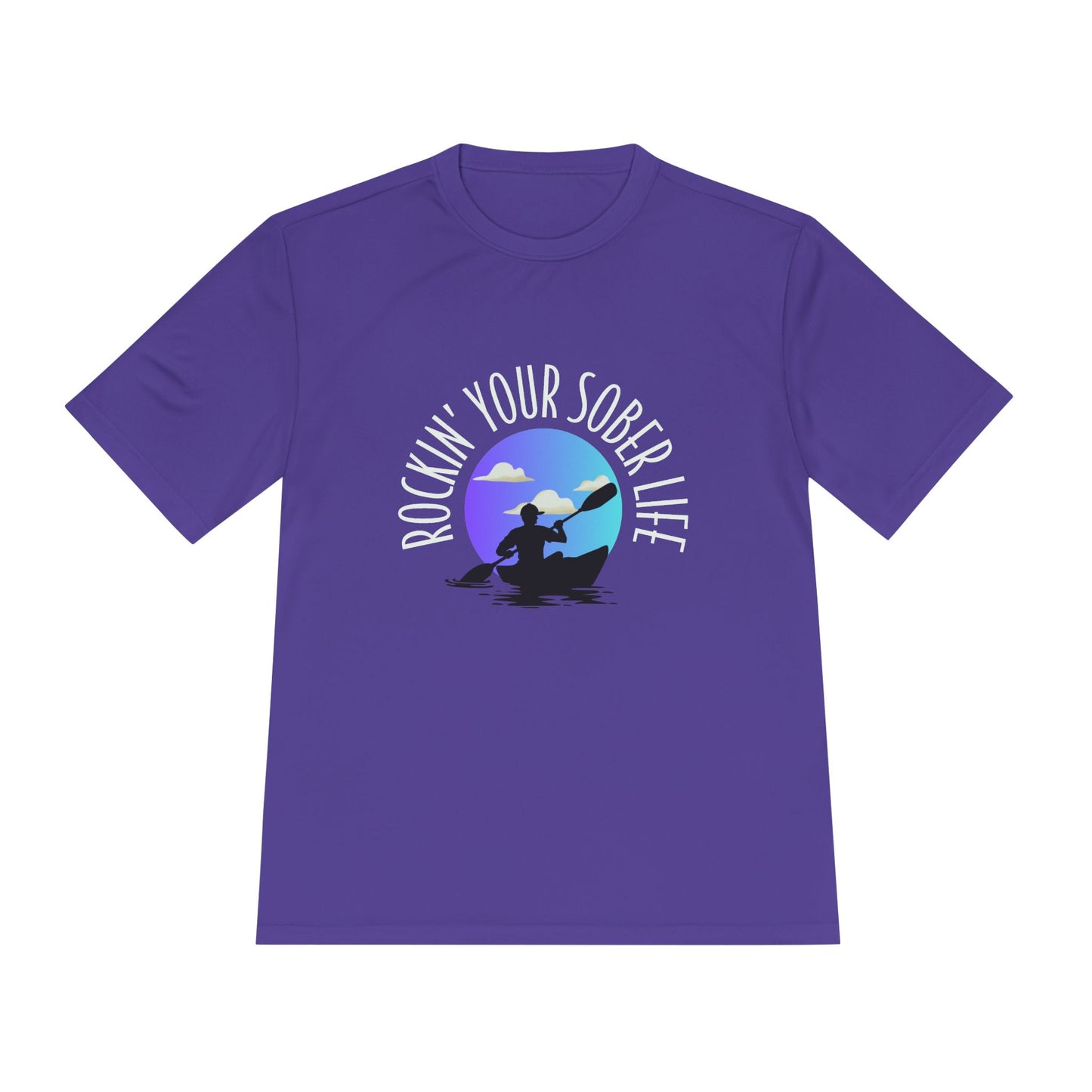 “Kayak Vibes” Unisex Moisture Wicking Tee (Chillwave)