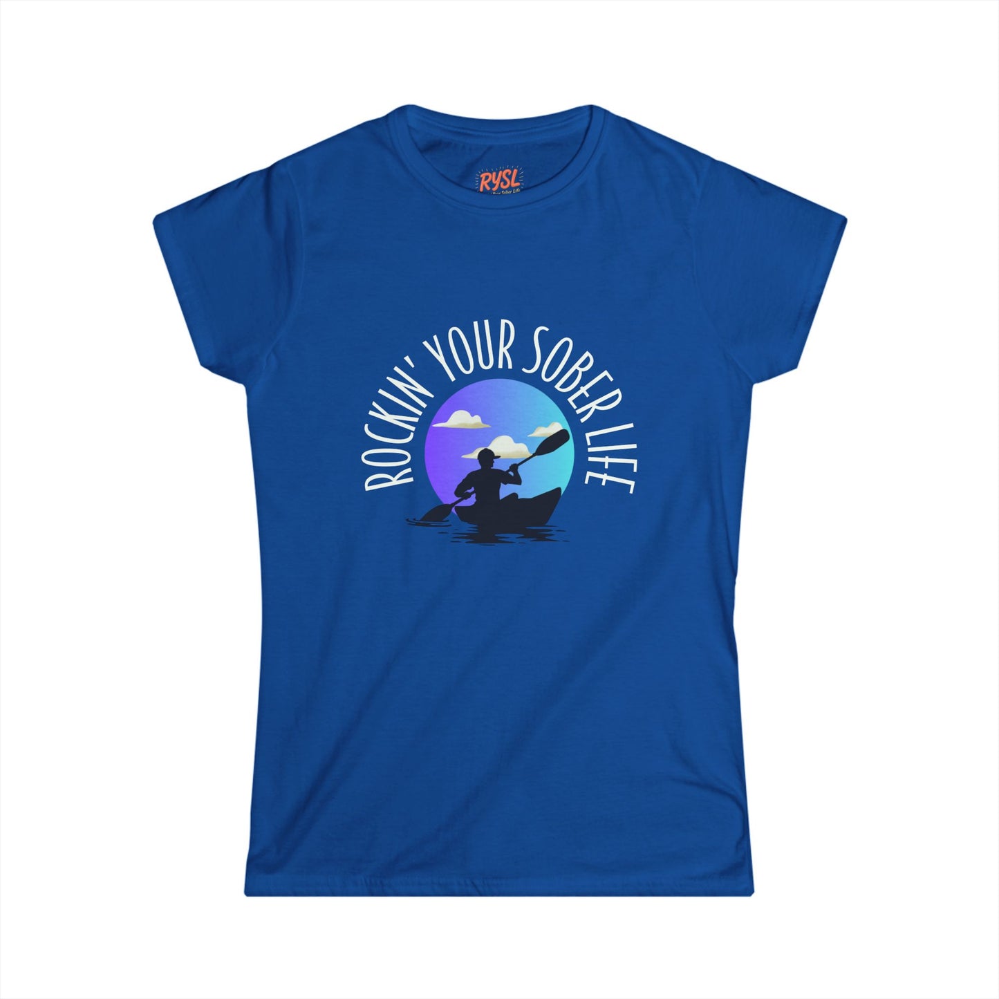 "Kayak Vibes" Women's Softstyle Tee (Chillwave)