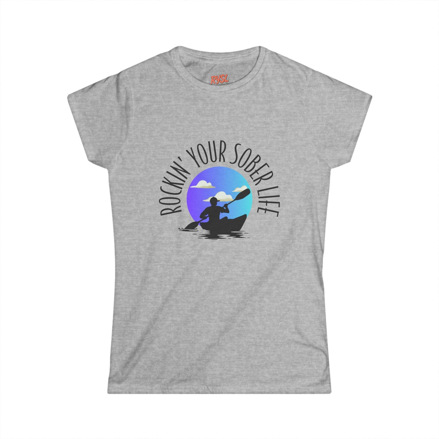 "Kayak Vibes" Women's Softstyle Tee (Chillwave)