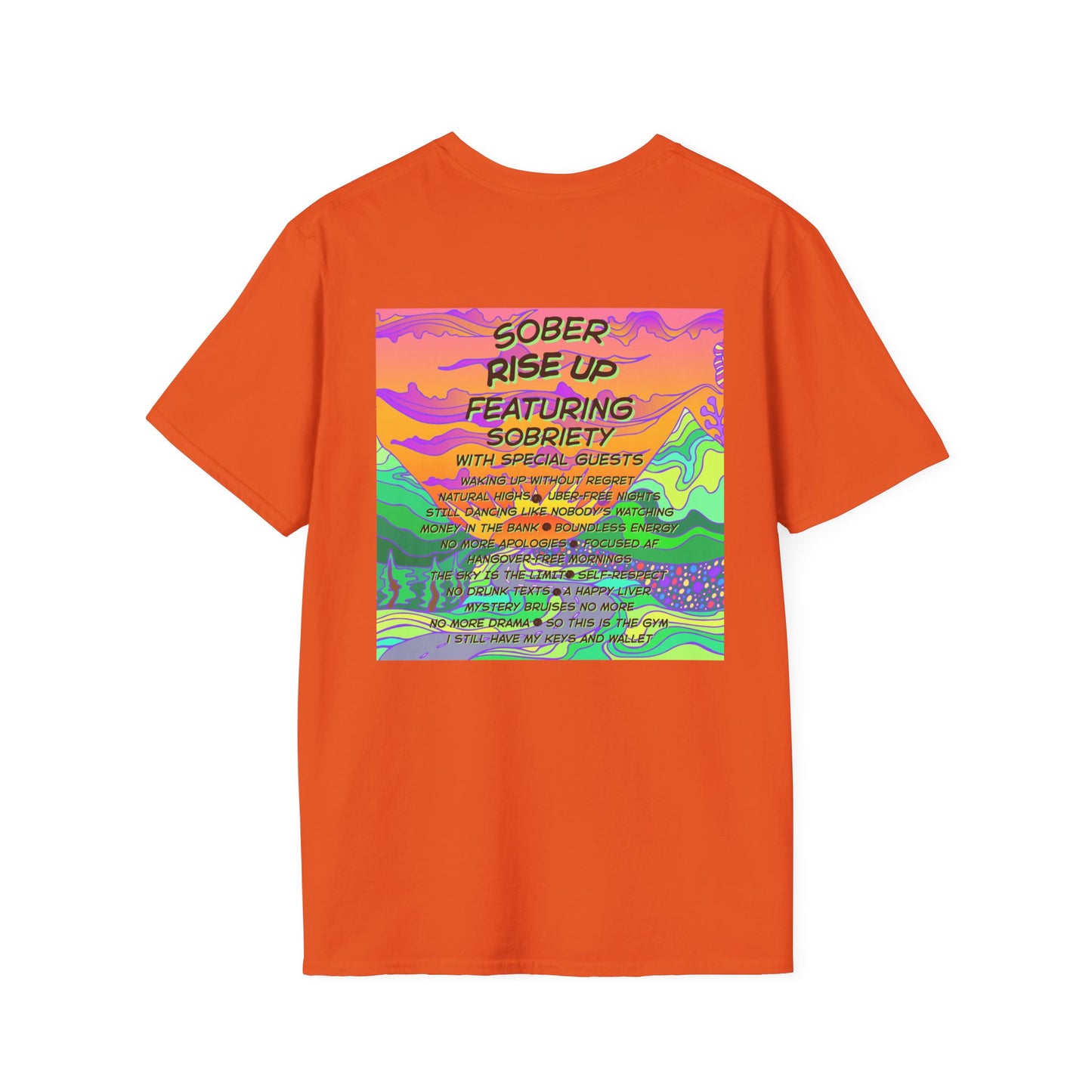 Sober Rise Up Tee – Featuring Sobriety (Limited Edition Tour Design)