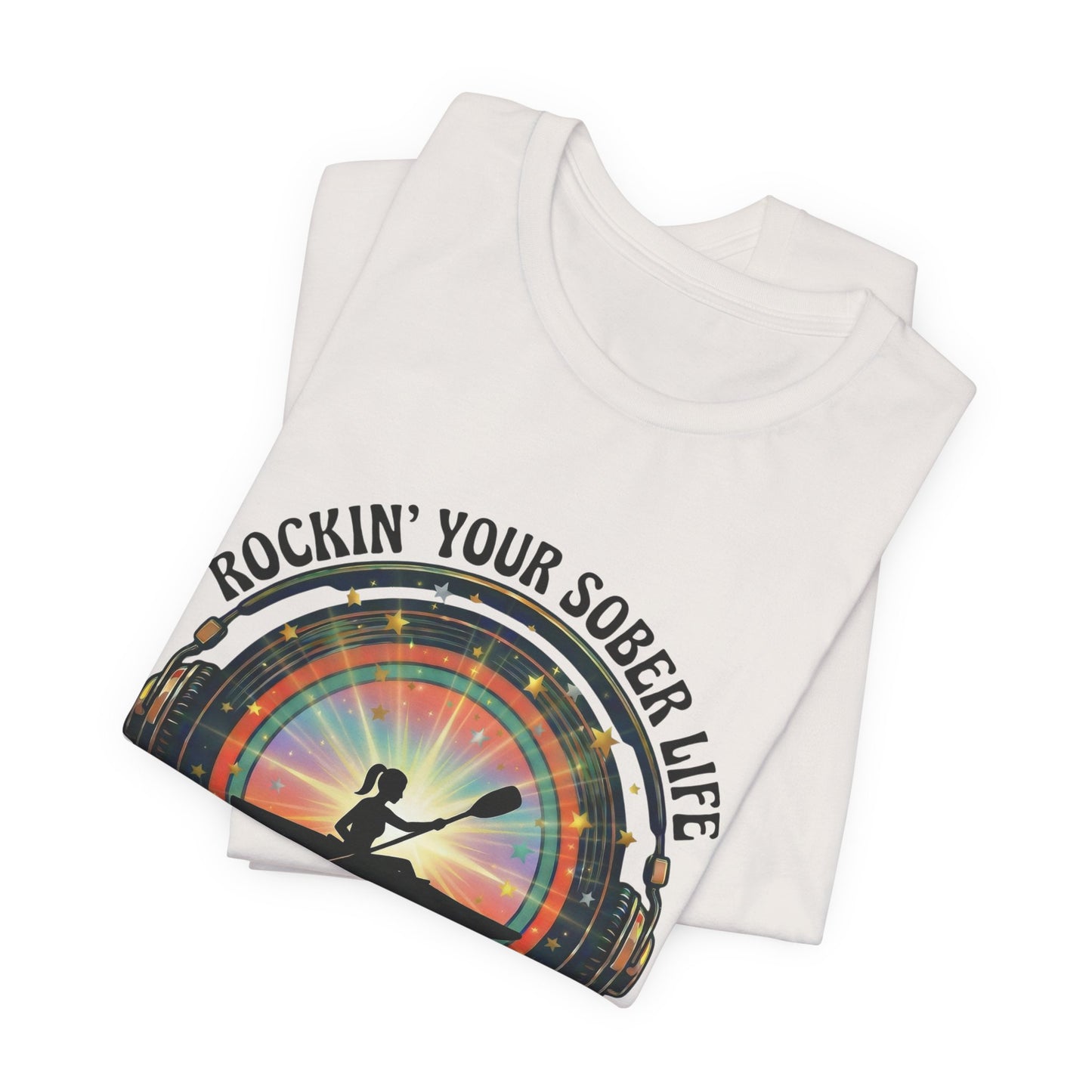 Rockin' Your Sober Life - Women's Kayaking Edition | Sunset Vinyl Design